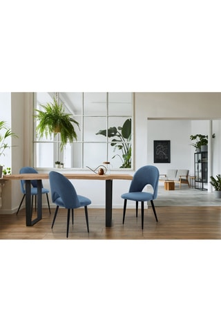 Table Lando - Imitation bois et noir