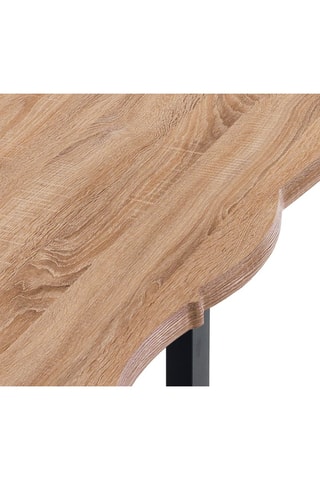 Table Lando - Imitation bois et noir