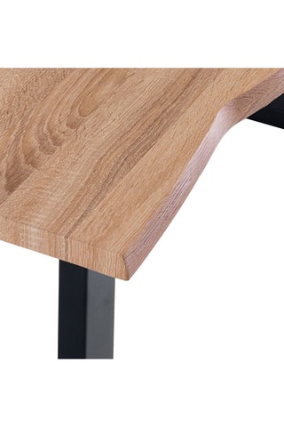 Table Lando - Imitation bois et noir