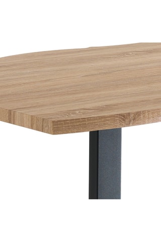 Table Lando - Imitation bois et noir