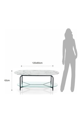 Table basse Brill - Blanc