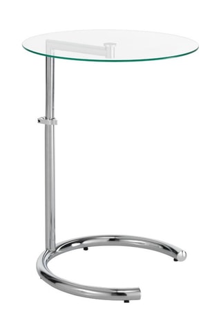 Table basse Hardy Evo - Transparent et argenté