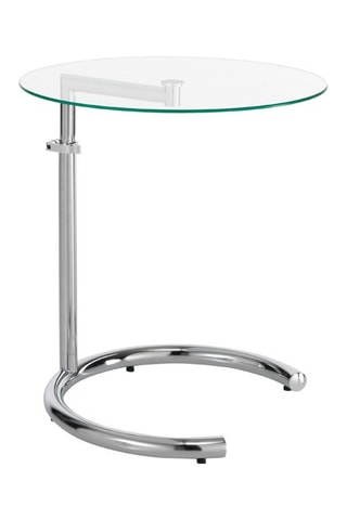 Table basse Hardy Evo - Transparent et argenté