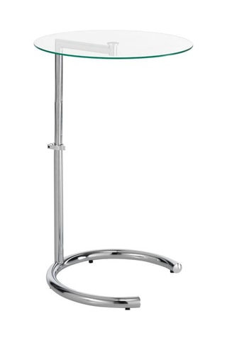 Table basse Hardy Evo - Transparent et argenté