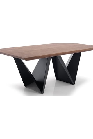 Table Cleft - Noir et imitation bois
