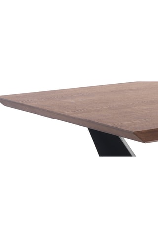 Table Cleft - Noir et imitation bois