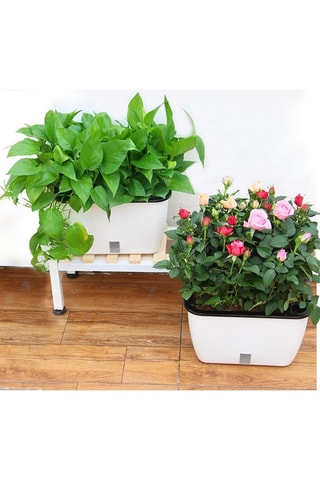 Jardinière auto irriguante Dalhia - Blanc