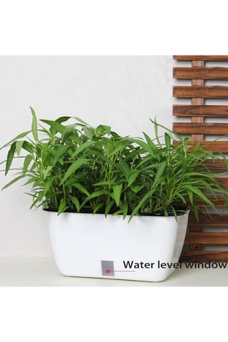 Jardinière auto irriguante Dalhia - Blanc