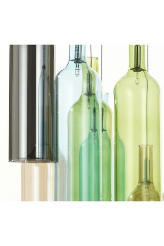 Suspension 7 lumières Bottles -  Multicolore