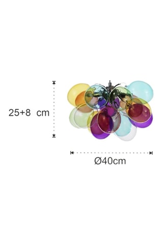 Suspension Balloons - Bleu et rouge