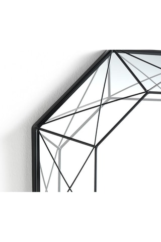 Miroir mural Diamond - Noir opaque