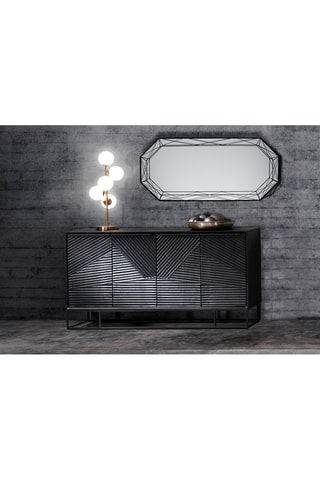 Miroir mural Diamond - Noir