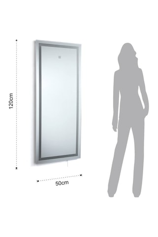 Miroir mural Line - Argenté