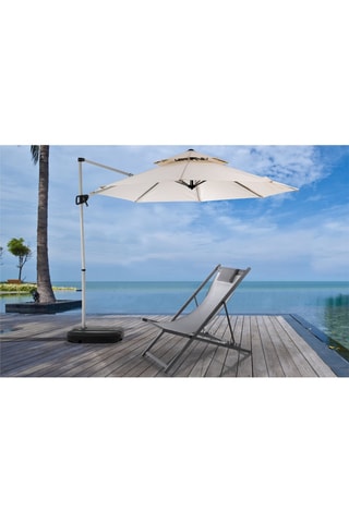 Parasol déporté Numana - Ecru