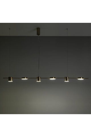 Suspension LED Domino - Doré - 5 x 42 W - Classe B