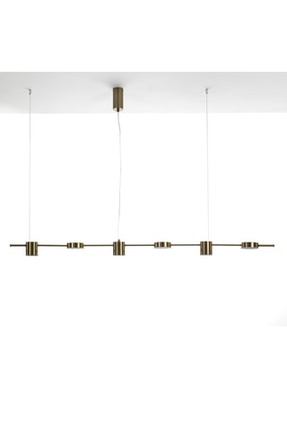 Suspension LED Domino - Doré - 5 x 42 W - Classe B