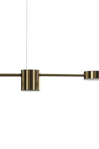 Suspension LED Domino - Doré - 5 x 42 W - Classe B