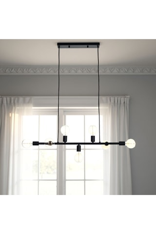 Suspension Kiara - Noir - 7 x 40 W
