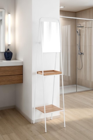 Miroir Lazza - Blanc - 165 x 35 x 40 cm