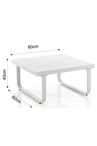 Table basse Ischia - 80 x 80 x 40 cm