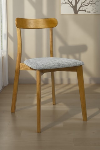 2 chaises en bois massif Ambra - 78 x 45 x 51 cm