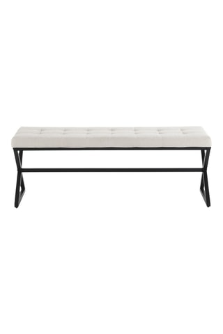 Banc Maxim - Beige - En tissu -