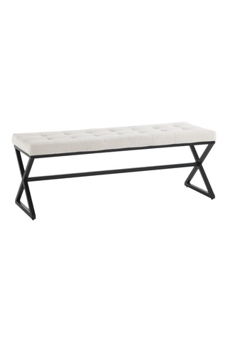 Banc Maxim - Beige - En tissu -