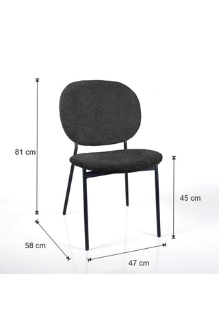2 chaises Werza - 81 x 47 x 58 cm