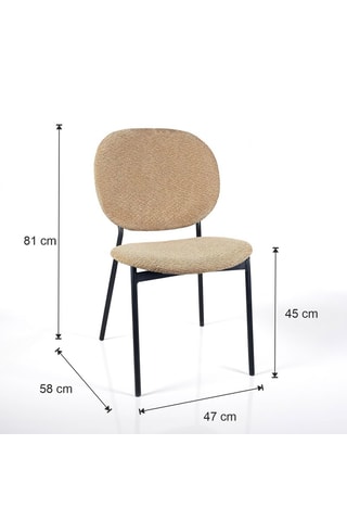 2 chaises Werza - 81 x 47 x 58 cm