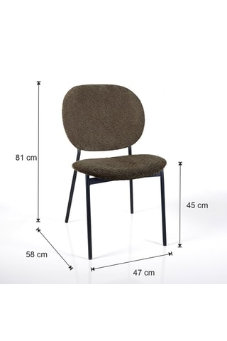 2 chaises Werza - 81 x 47 x 58 cm