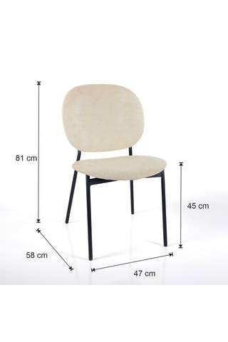 2 chaises Werza - 81 x 47 x 58 cm
