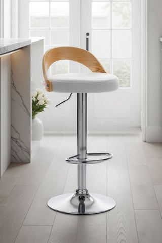 2 tabourets de bar Ruben - 76/96 x 43 x 43 cm
