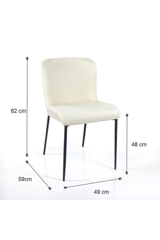 2 chaises Tryun - 82 x 49 x 59 cm