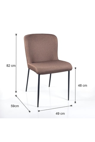2 chaises Tryun - 82 x 49 x 59 cm