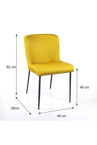 2 chaises Tryun - 82 x 49 x 59 cm