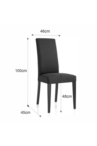 2 chaises en bois Lella - 100 x 46 x 45 cm