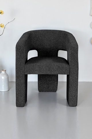 Fauteuil en sapin Deddy - Noir