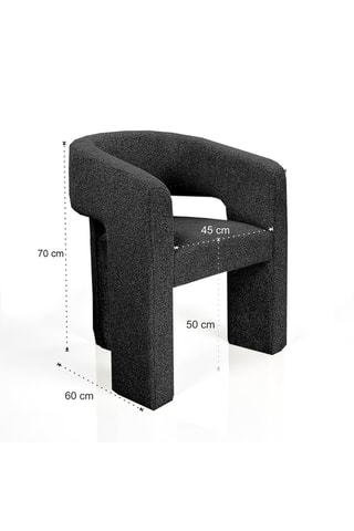 Fauteuil en sapin Deddy - Noir