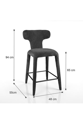 2 tabourets de bar Herd - 94 x 48 x 55 cm