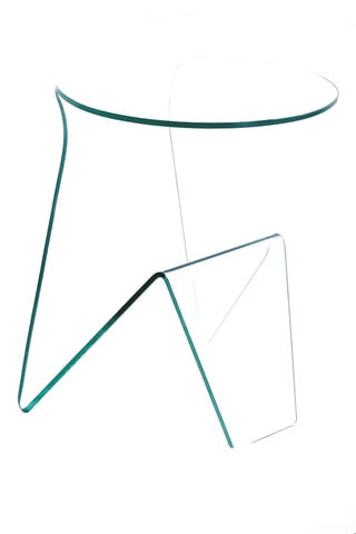 Table d'appoint en verre Mark - 55 x 46 x 40 cm
