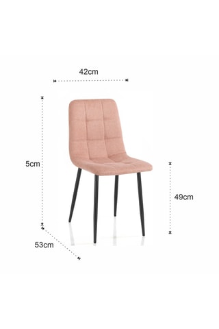 4 chaises Faffy - 42 x 53 x 49 cm