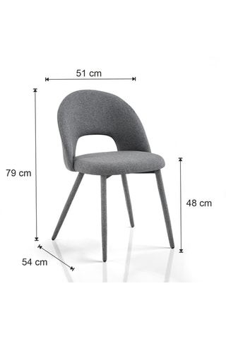 4 chaises Selma - 79 x 51 x 54 cm