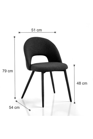 4 chaises Selma - 79 x 51 x 54 cm