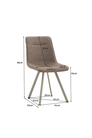 4 chaises Jesefa - 88 x 61 x 59 cm