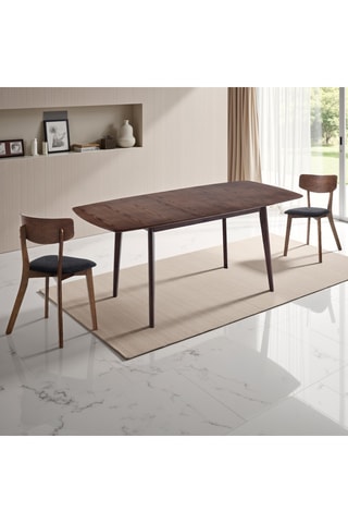 Table à manger extensible en bois massif Still - 120/150 x 75 x 75 cm