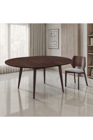 Table à manger extensible en bois massif Jaky - 120/160 x 120 x 77 cm