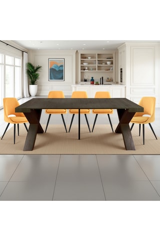 Table à manger extensible Adelaine - 45/195 x 75 x 90 cm
