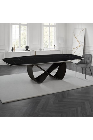 Table à manger extensible en céramique Infinity - 200/300 x 100 x 75 cm