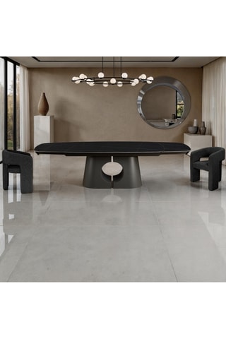 Table à manger extensible en céramique Yatta - 200/300 x 75 x 100 cm