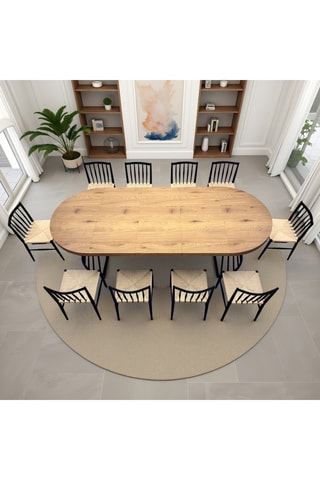 Table à manger extensible Fear - 110/260 x 76,5 x 110 cm